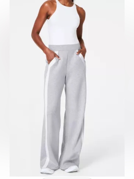 SPANX Pants - SPANX AirEssentials Light Gray Wide Leg Pant